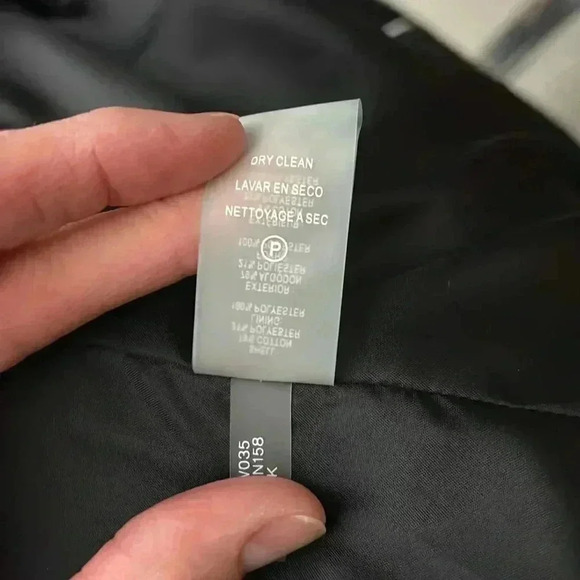 Karl Lagerfeld Blazer 12 Black Tweed Texture Fringe Trim Suit Jacket Office Work - Picture 11 of 11